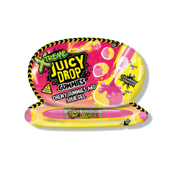 XTREME Juicy Drop Gummis Chewy Gummis and Sour Gel 96g