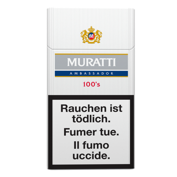 MURATTI AMBASSADOR SILVER 100`s
