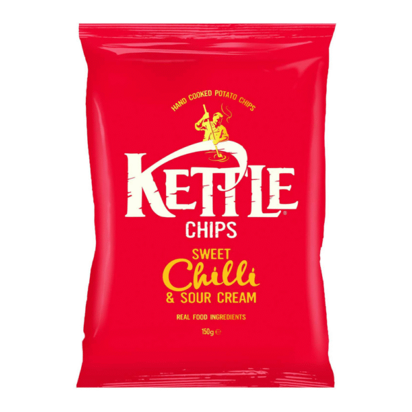 Kettle Hand Cooked Patato Chips Sweet Chilli & Sour Cream 100g