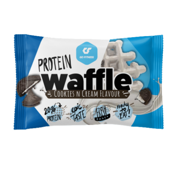 GO FITNESS Protein Waffle Cookies n Cream flavour  50gr