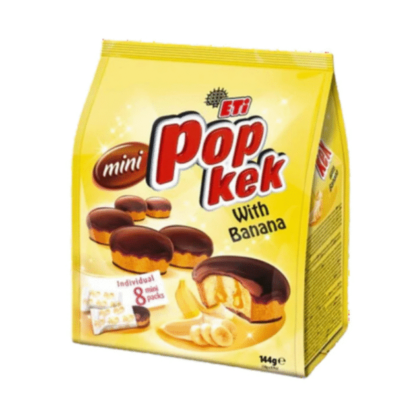 ETI Pop Kek with Banana 8 mini packs 144gr
