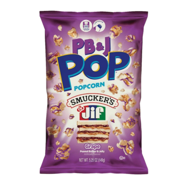PB & J Pop Popcorn Smuckers Grape Peanut Butter & Jelly 149gr
